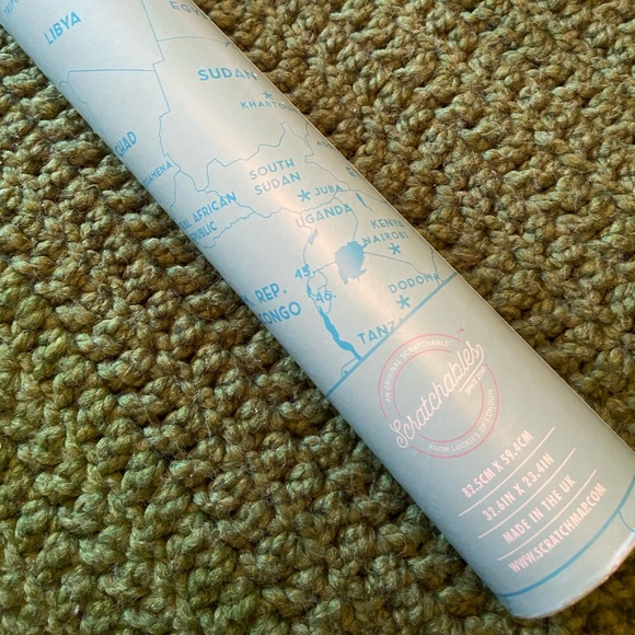 Scratch map. Perfect gift for the traveller in your life! - Picture 2 of 3